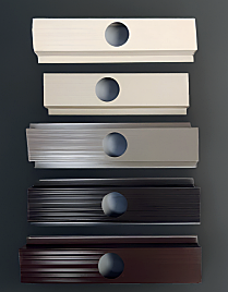 Permanent lighting track colour options including Wicker, Pebble Stone, Terra Bronze, Dark Bronze, and Musket Bronze